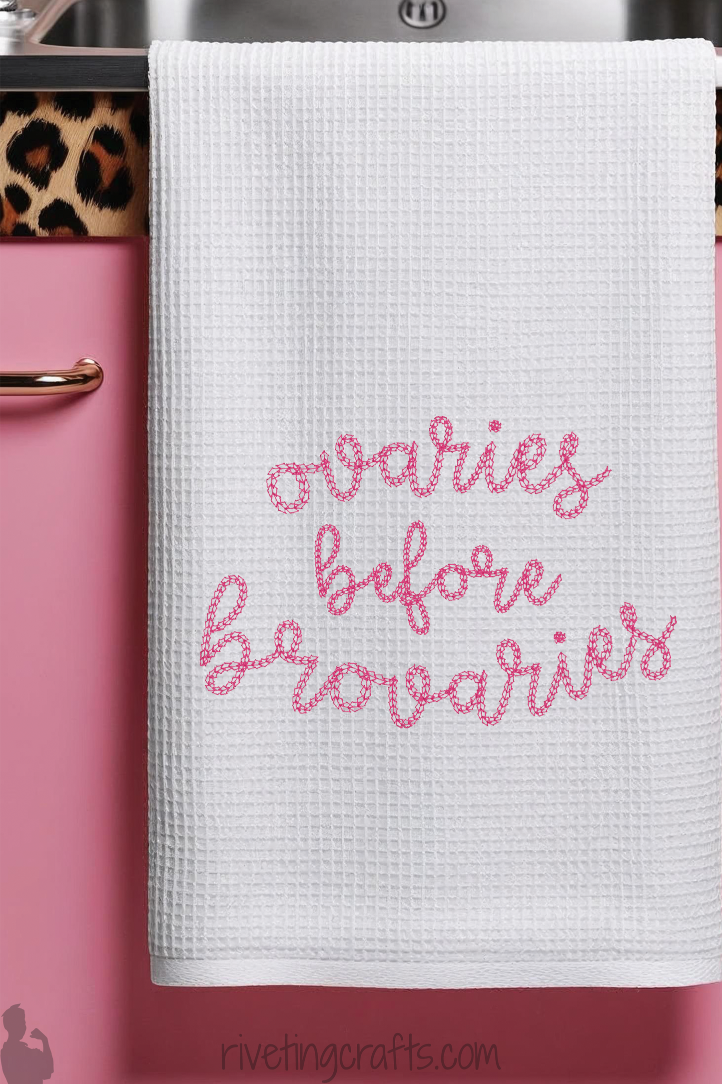 Sassy Galentine Ovaries Hand Towel – Matriarchy Rules