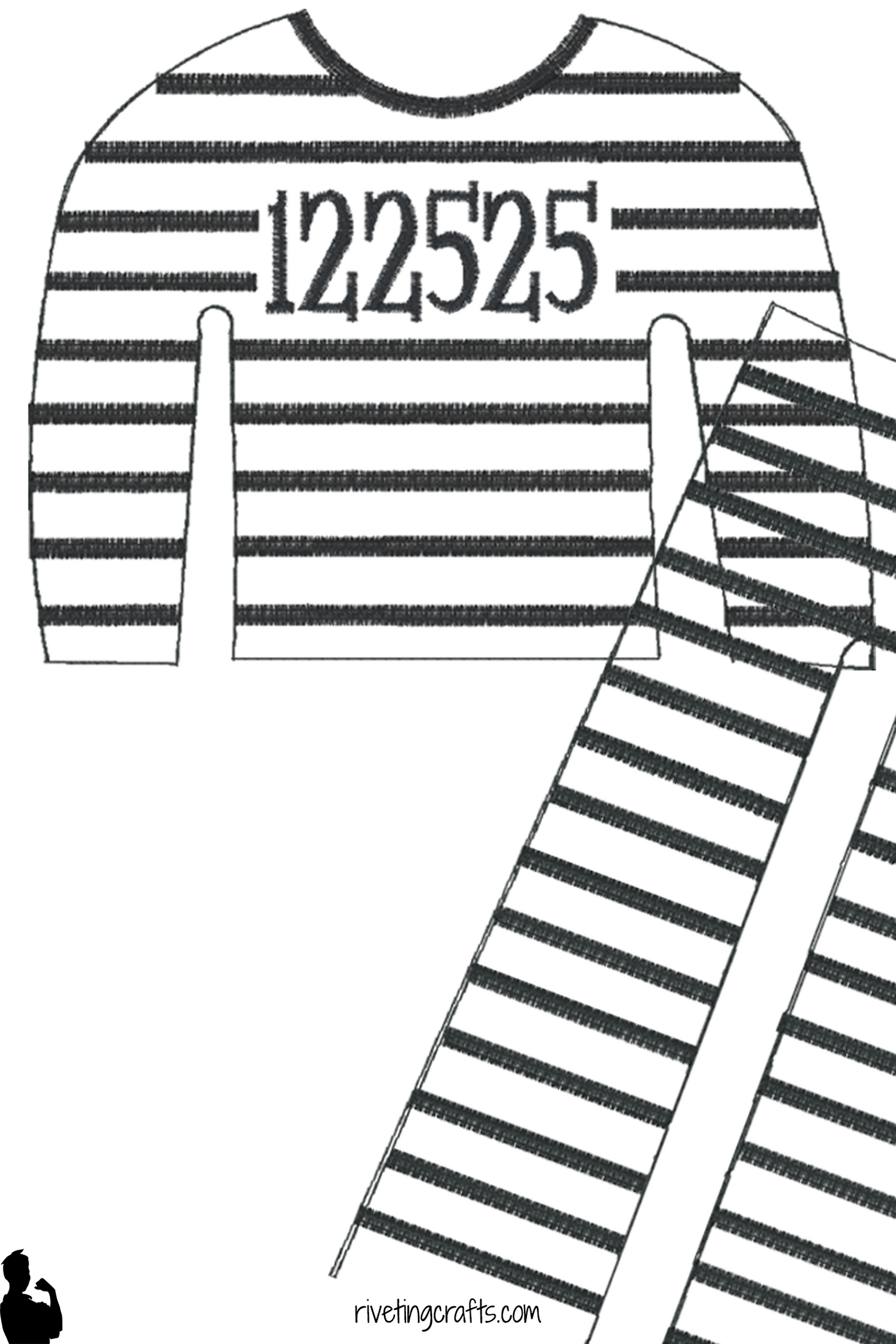 Prisoner Costume Elf/Doll Clothing