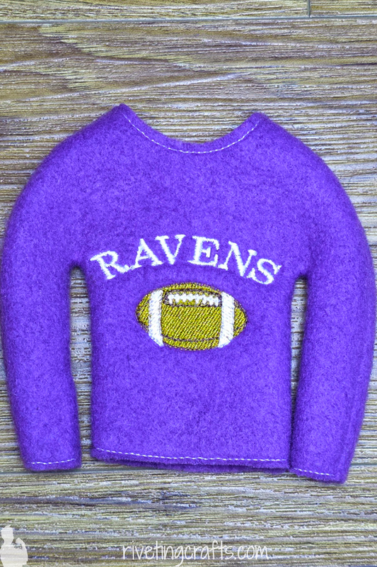 Baltimore Ravens Elf/Doll Clothing