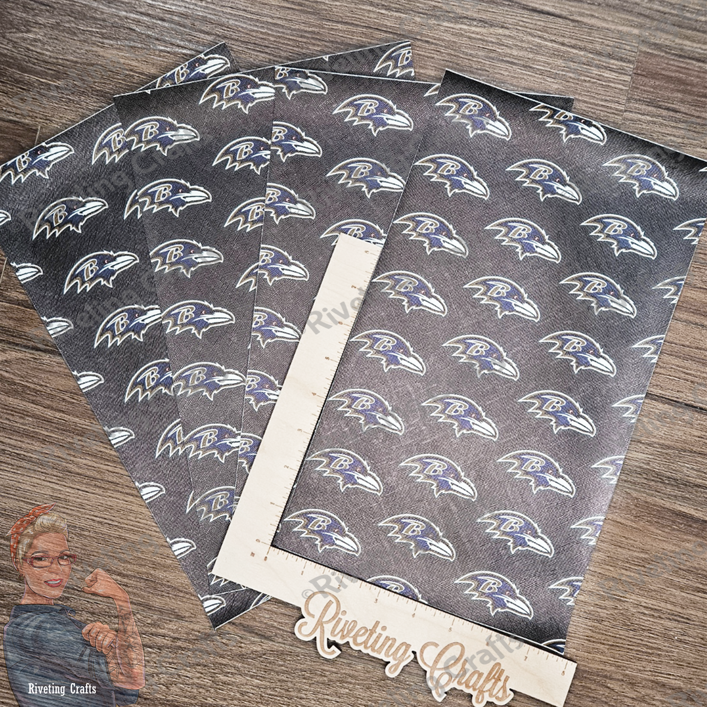 Baltimore Ravens Embroidery Craft Vinyl Sheets