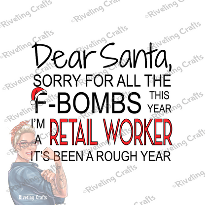 Dear Santa, Sorry for the F-bombs Coffee Mug