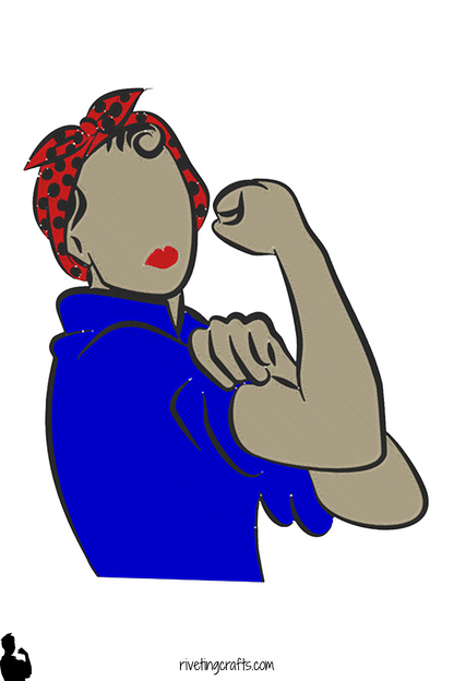 Rosie the Riveter Magnetic Soap Bottle Cover