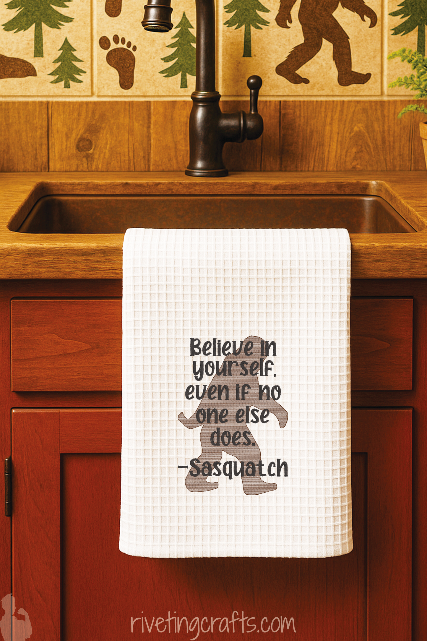 Believe in Yourself – Sasquatch Hand Towel