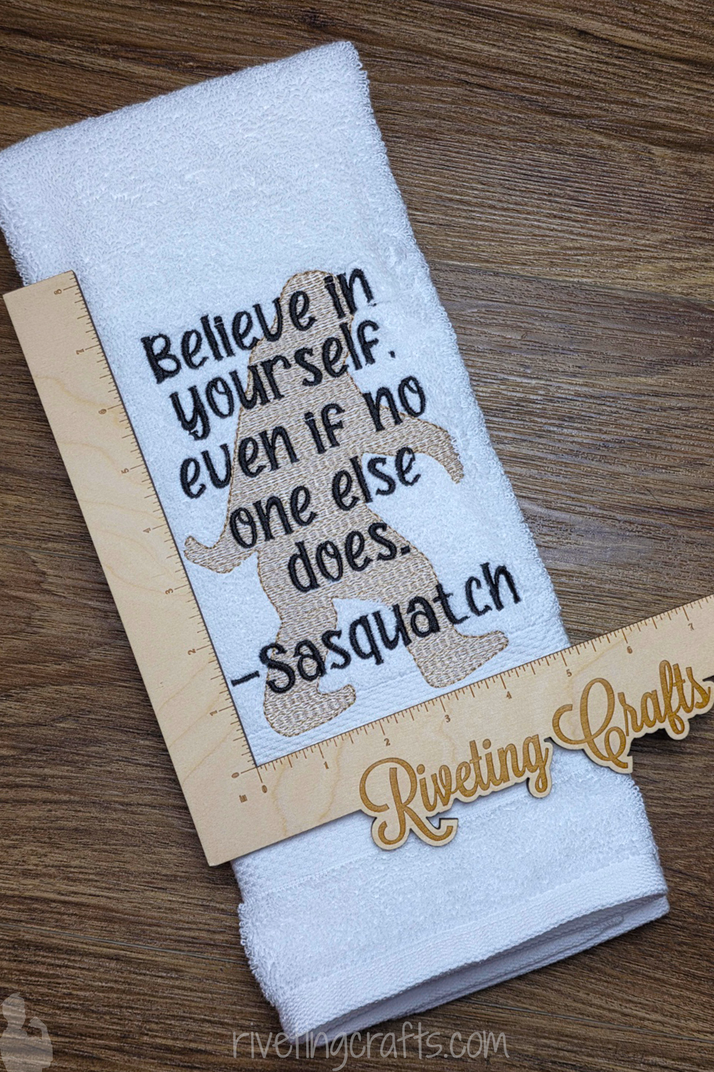 Believe in Yourself – Sasquatch Hand Towel
