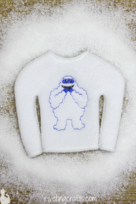 Elf Abominable Snow Monster Doll Sweater Miniature Cold Weather Scout Wardrobe