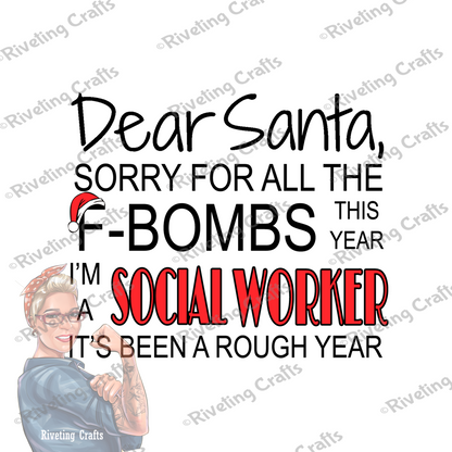 Dear Santa, Sorry for the F-bombs Coffee Mug