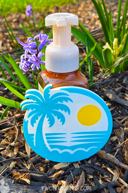 Beach Sunset Magnetic Soap Bottle Cover