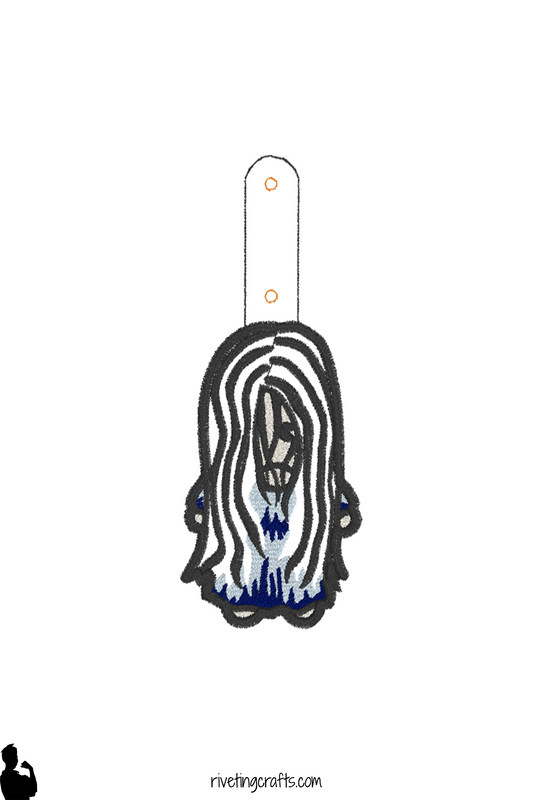 Cursed Video Vibe Keychain - Horror Fan Bag Tag and Zipper Pull