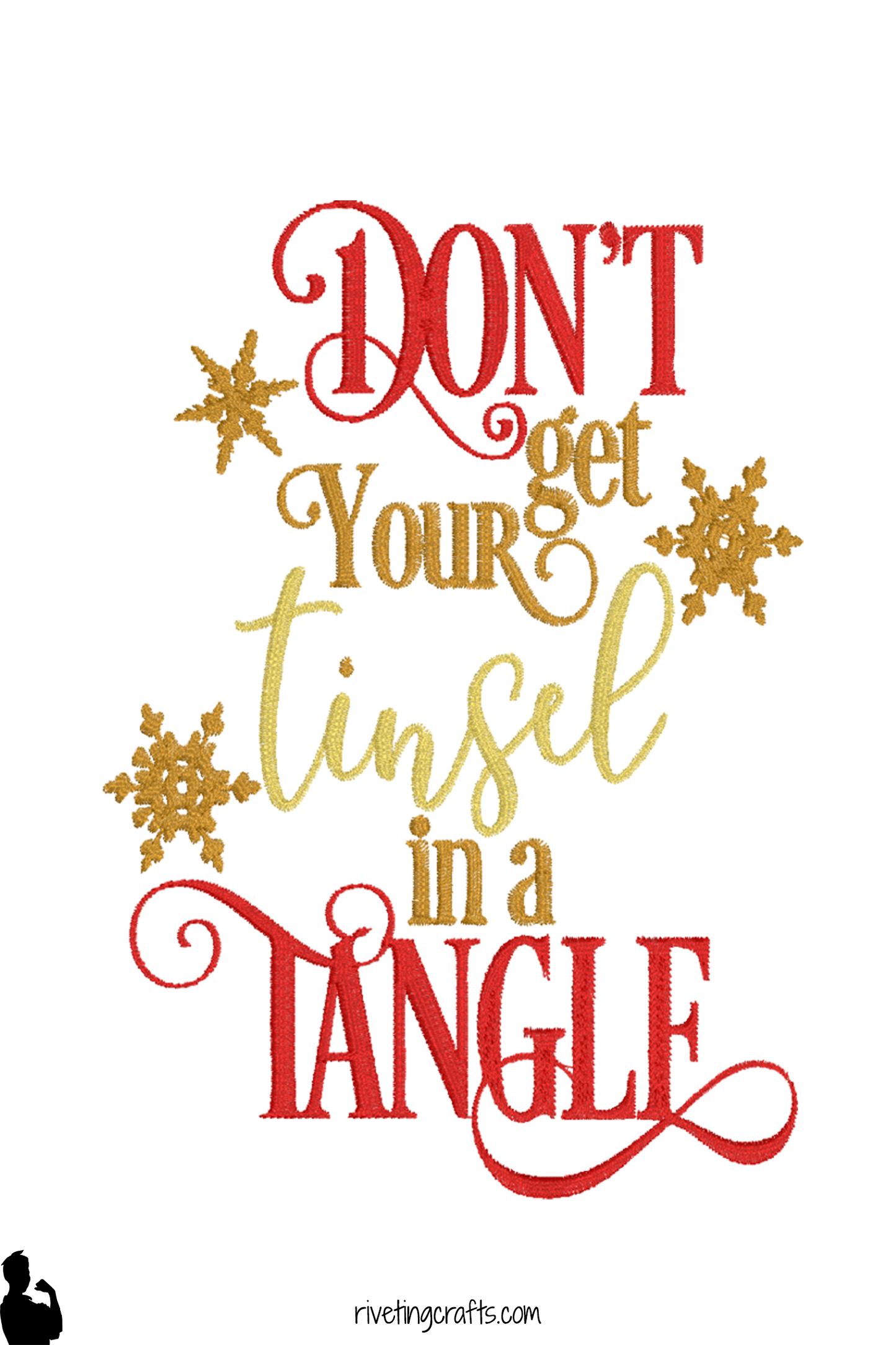 Don't Get Your Tinsel In A Tangle - Funny Christmas Kitchen Towel