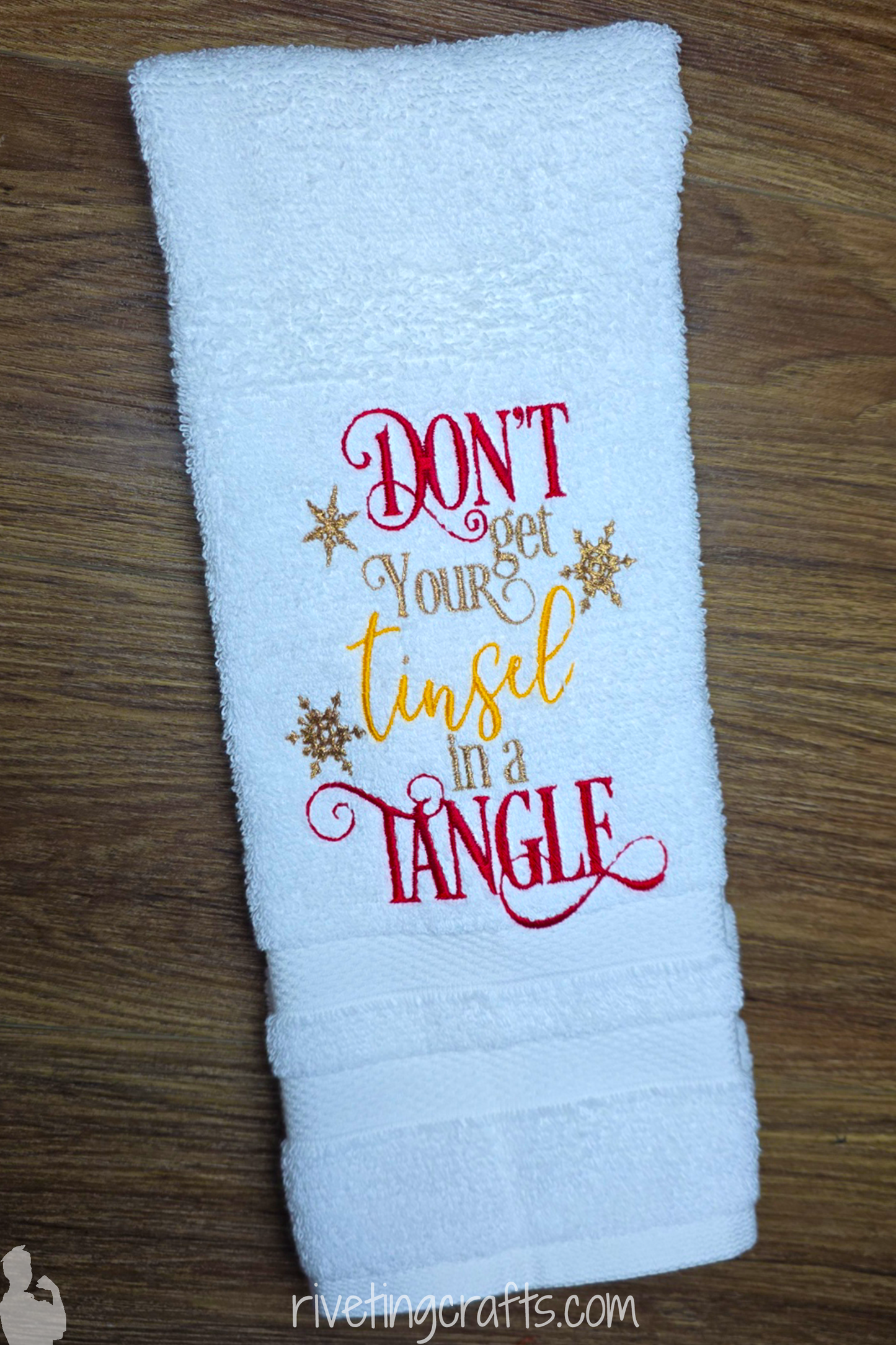 Don't Get Your Tinsel In A Tangle - Funny Christmas Kitchen Towel