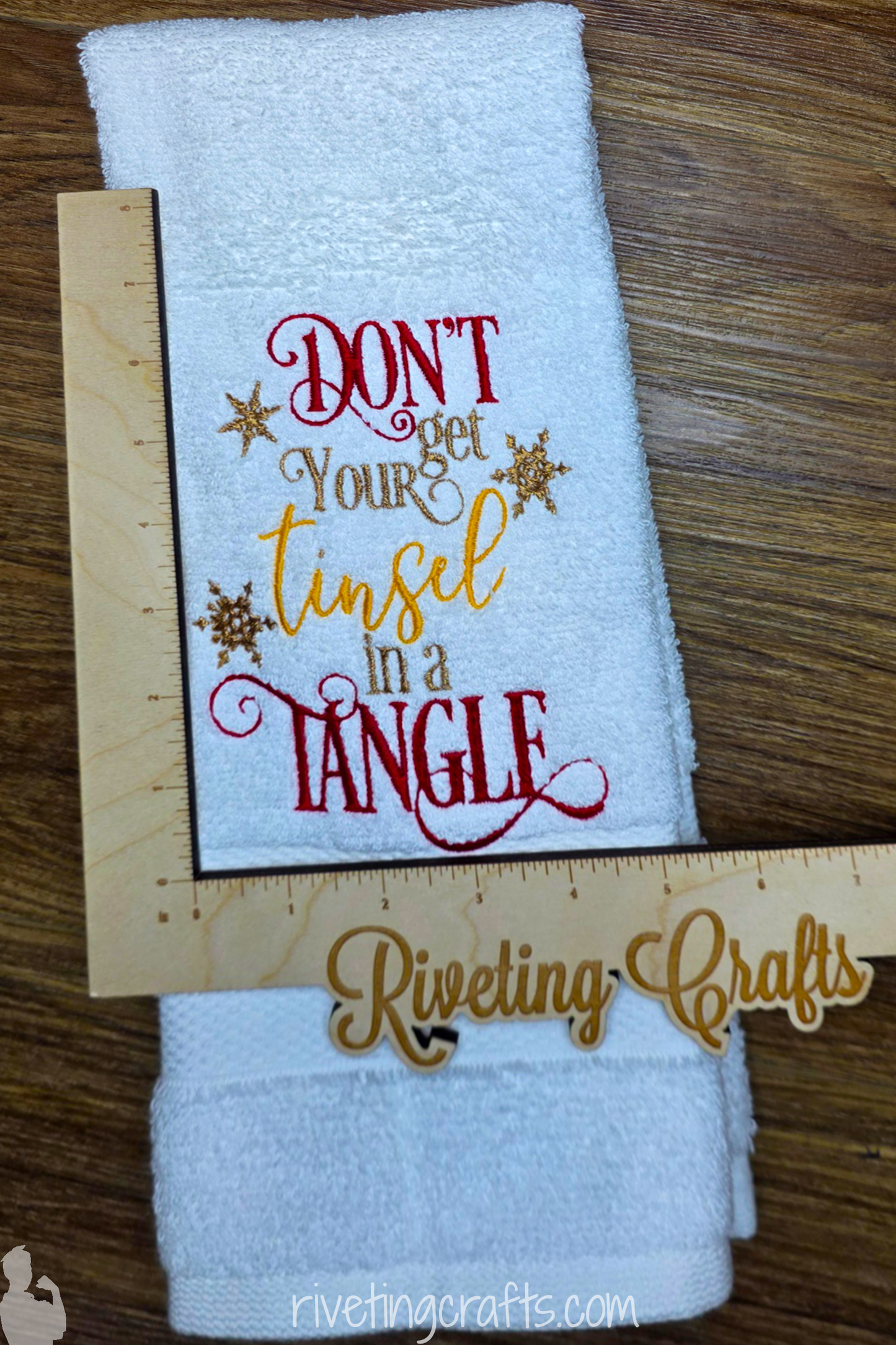 Don't Get Your Tinsel In A Tangle - Funny Christmas Kitchen Towel