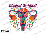 Medical Assistant Uterus Sticker