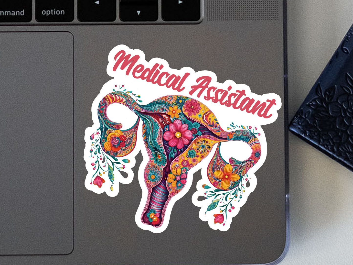 Medical Assistant Uterus Sticker