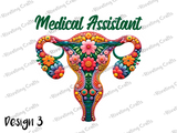 Medical Assistant Uterus Sticker