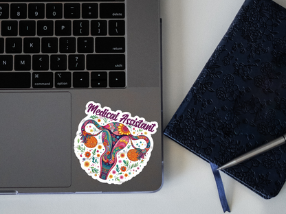 Medical Assistant Uterus Sticker