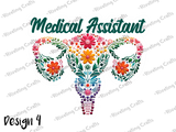 Medical Assistant Uterus Sticker