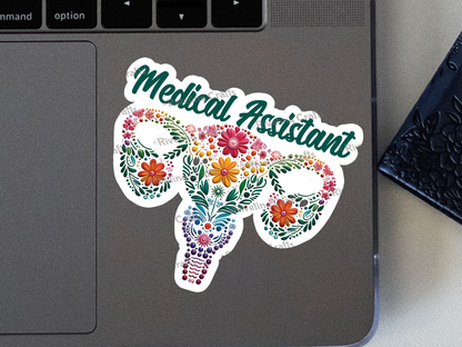 Medical Assistant Uterus Sticker