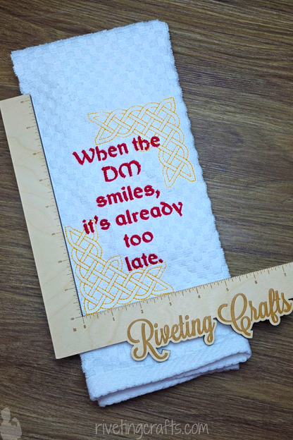 When the DM Smiles Towel – Roll Initiative for Clean Counters