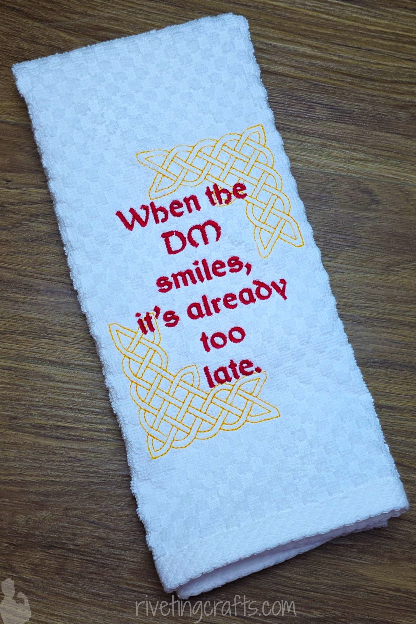 When the DM Smiles Towel – Roll Initiative for Clean Counters