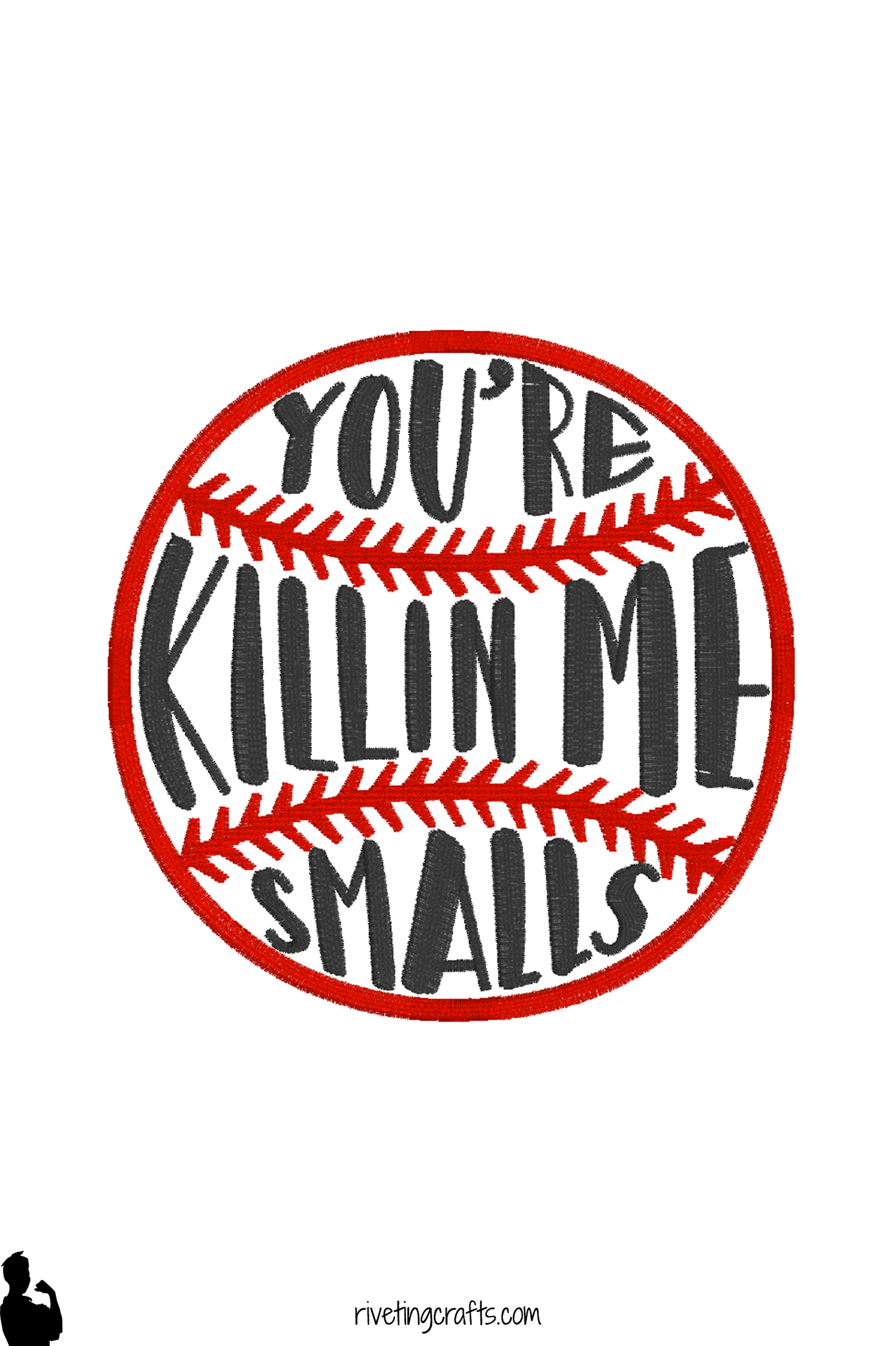 Funny Baseball Movie Quote Hand Towel | Embroidered Home Decor