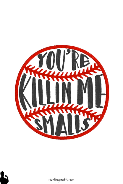 Funny Baseball Movie Quote Hand Towel | Embroidered Home Decor