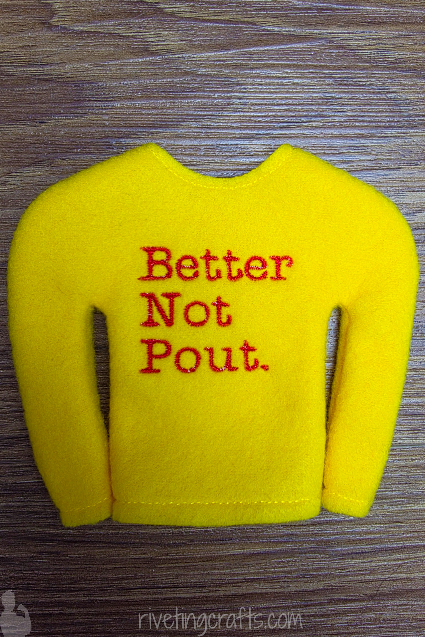 "Better Not Pout" Elf Sweater, Christmas Surveillance Doll Shirt