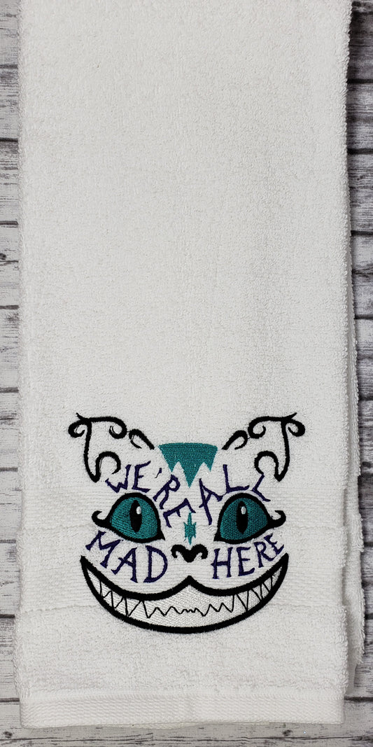 We're All Mad Here Cheshire Cat Towel - Kool Catz Stuff