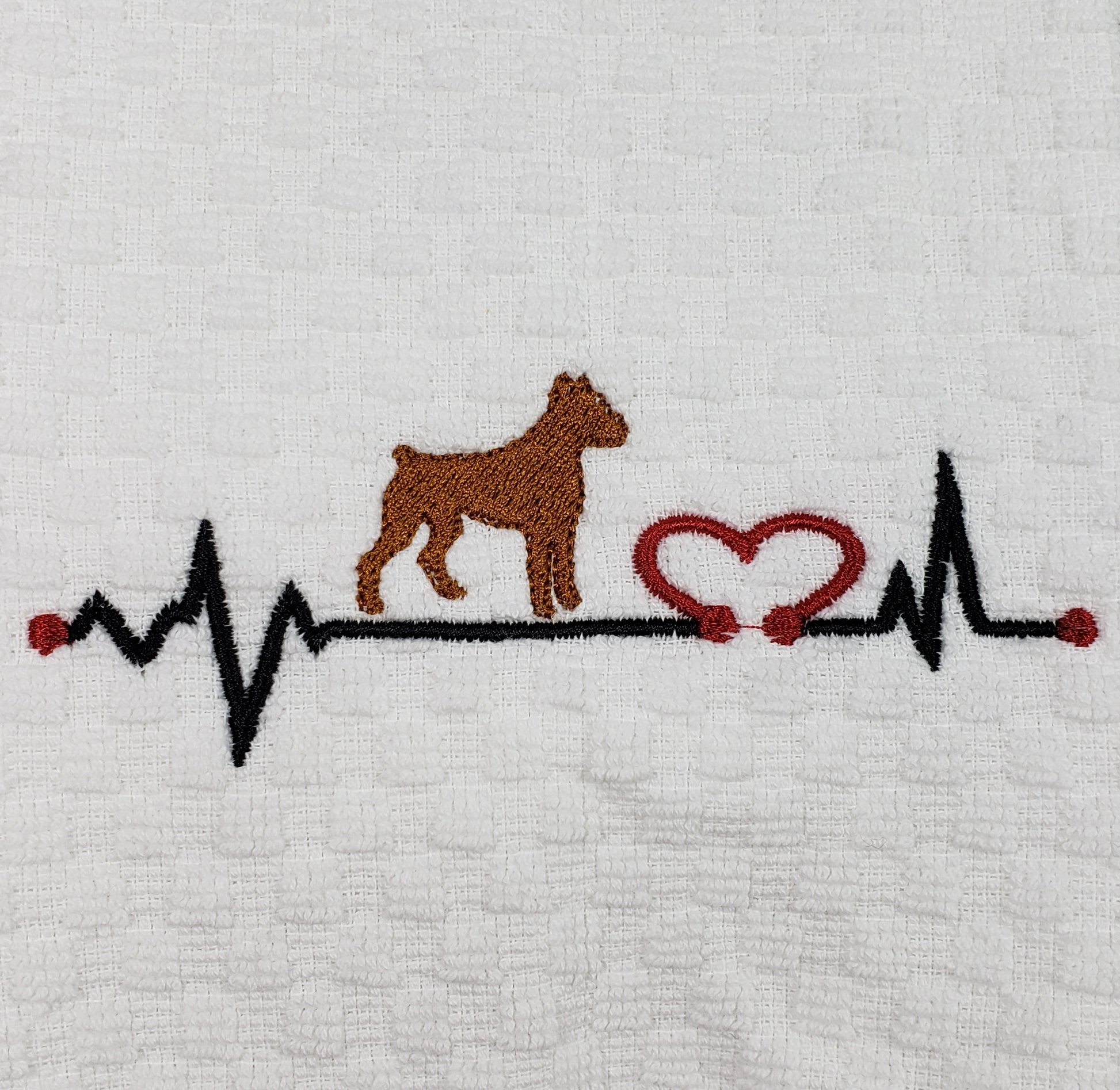 Boxer Heartbeat Towel - Kool Catz Stuff