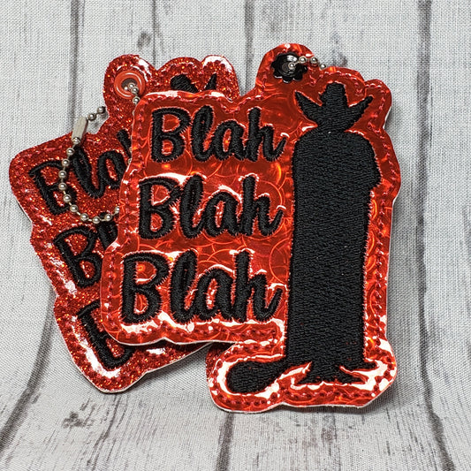 Blah Blah Blah Vampire Keychain