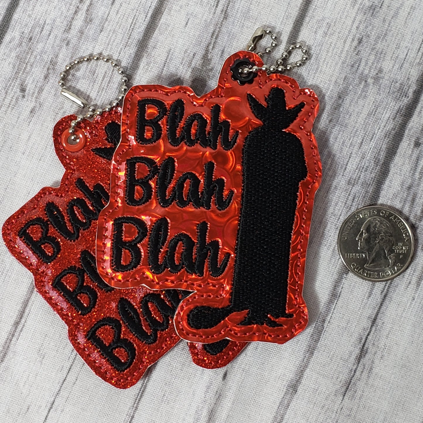 Blah Blah Blah Vampire Keychain