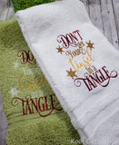 Don't Get Your Tinsel in a Tangle Hand Towel