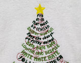 Christmas Sarcasm Tree Hand Towel