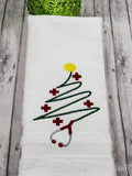 Stethoscope Christmas Tree Hand Towel Design