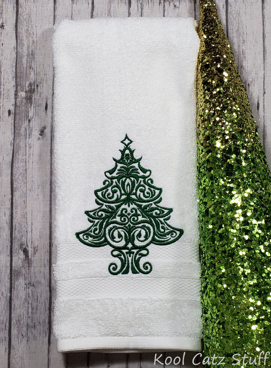 Damask Tree Hand Towel