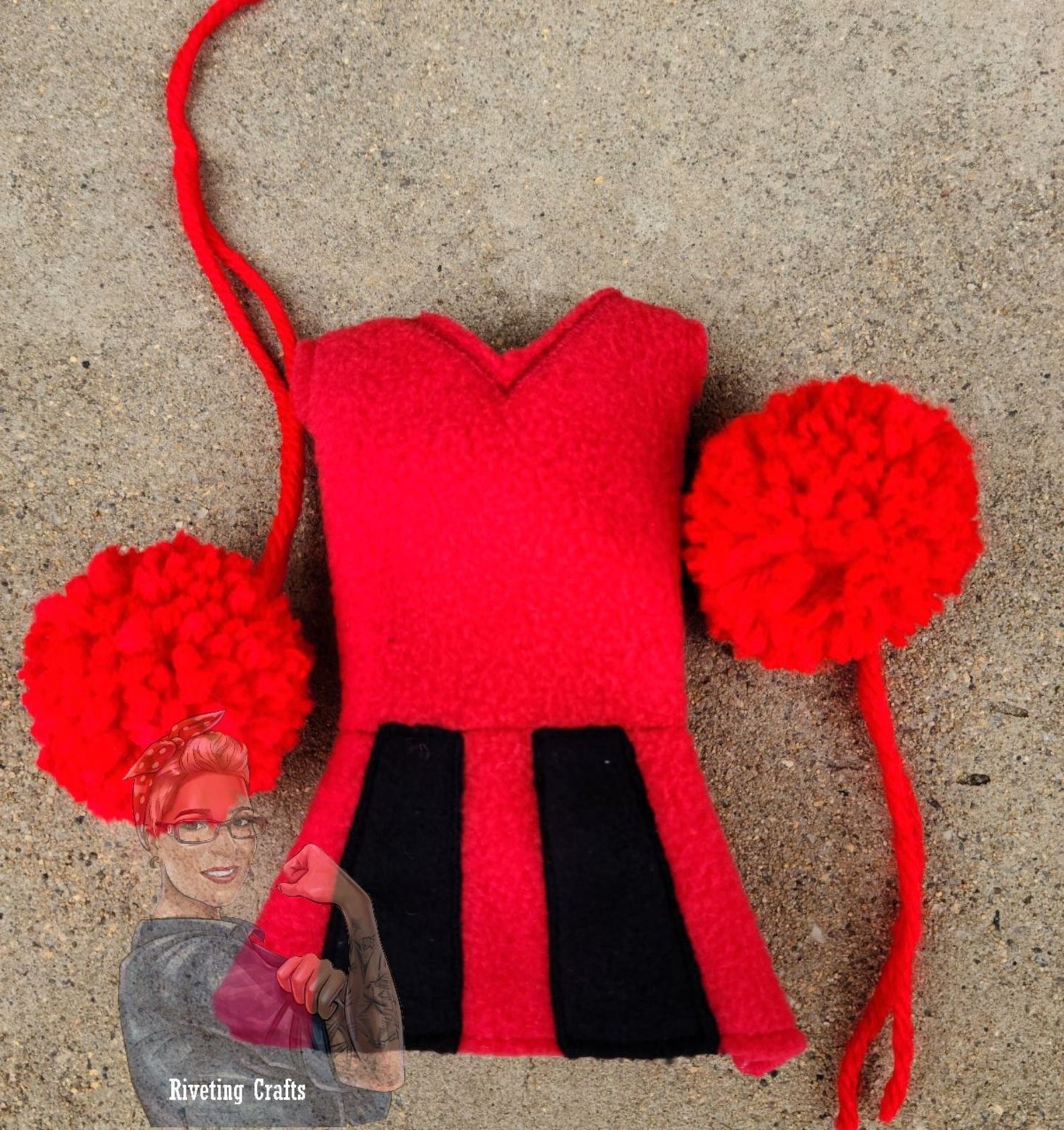 Cheerleader Elf/Doll Clothing - Riveting Crafts