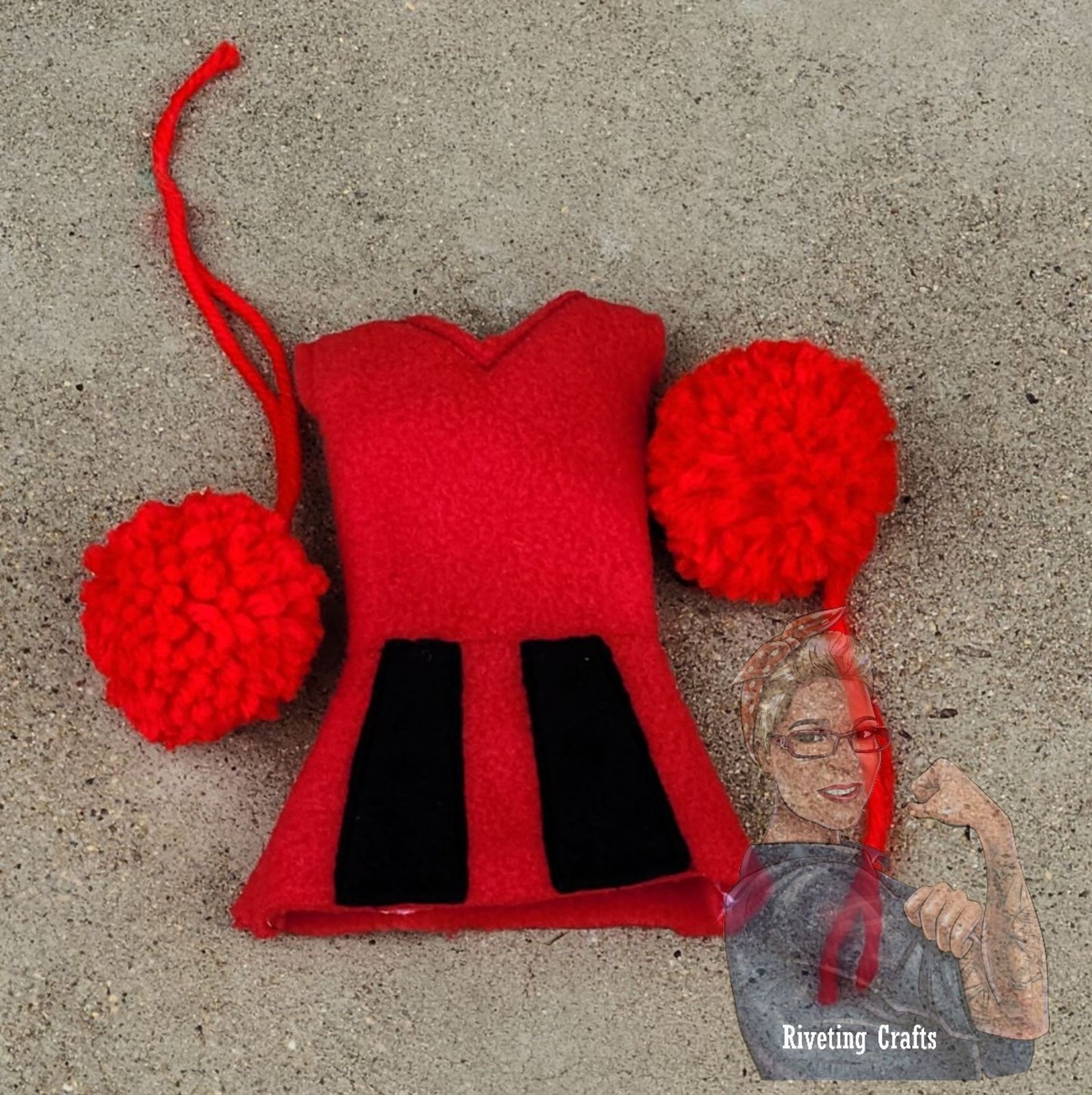 Cheerleader Elf/Doll Clothing - Riveting Crafts