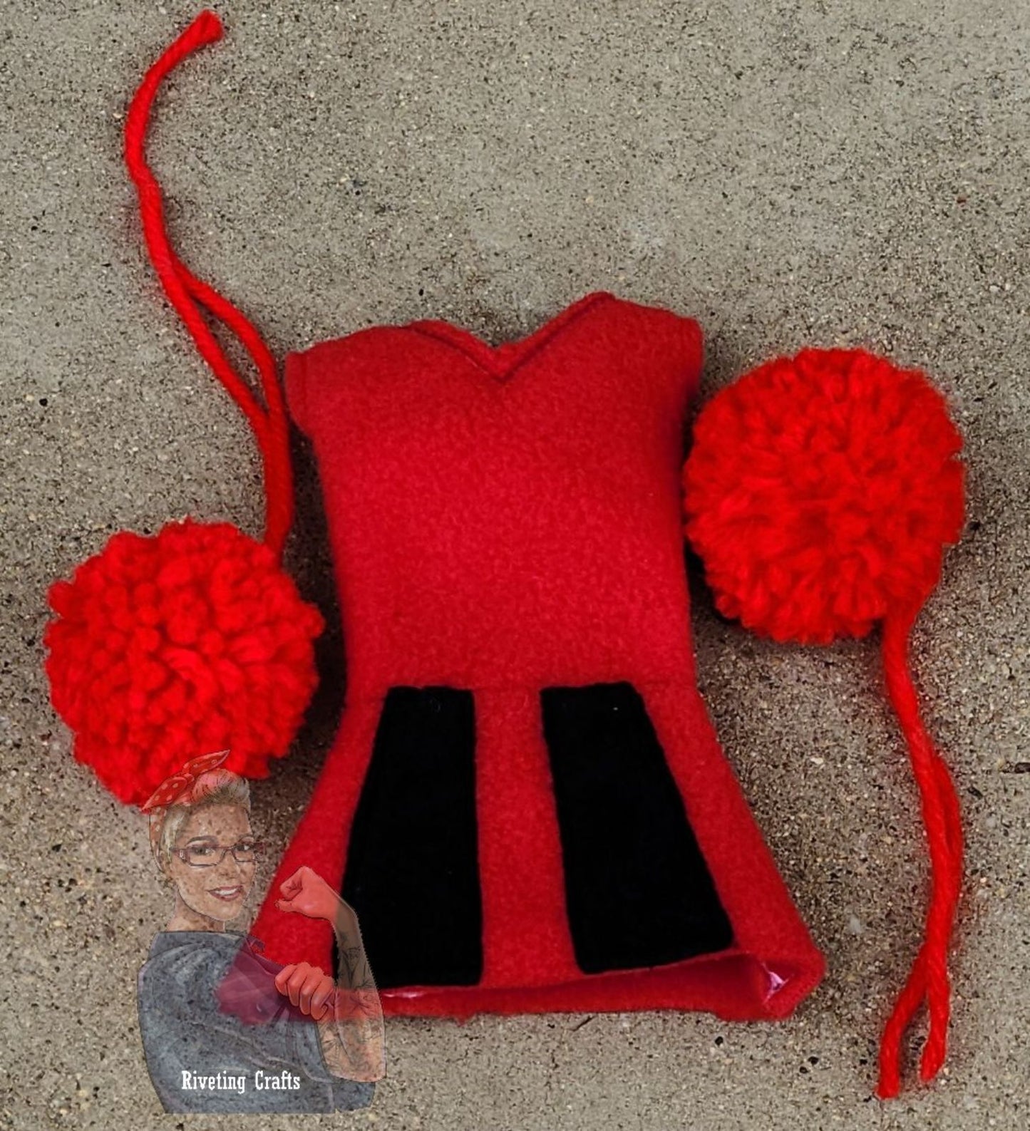 Cheerleader Elf/Doll Clothing - Riveting Crafts