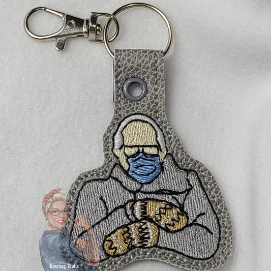 Grumpy Bernie Keychain