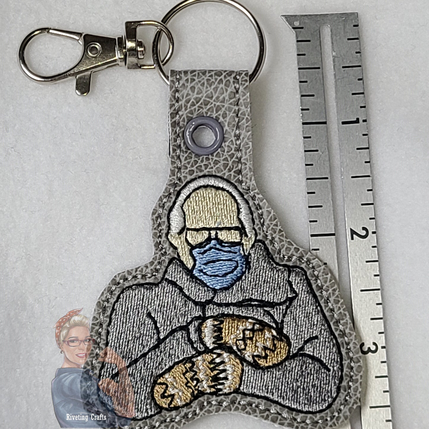 Grumpy Bernie Keychain