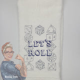 Let's Roll DnD Hand Towel Design