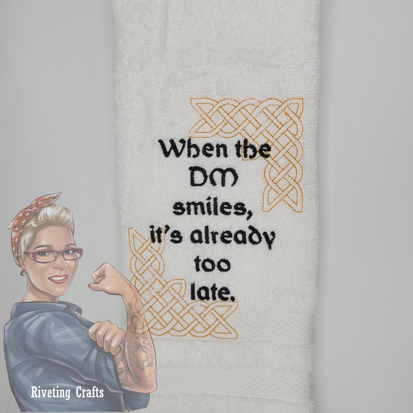 When the DM Smiles DnD Hand Towel