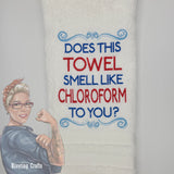 Chloroform Hand Towel Design