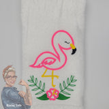 Flamingo Hand Towel Design