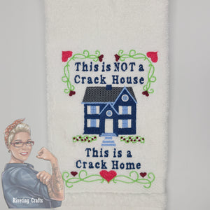 Crack Home Hand Towel Design