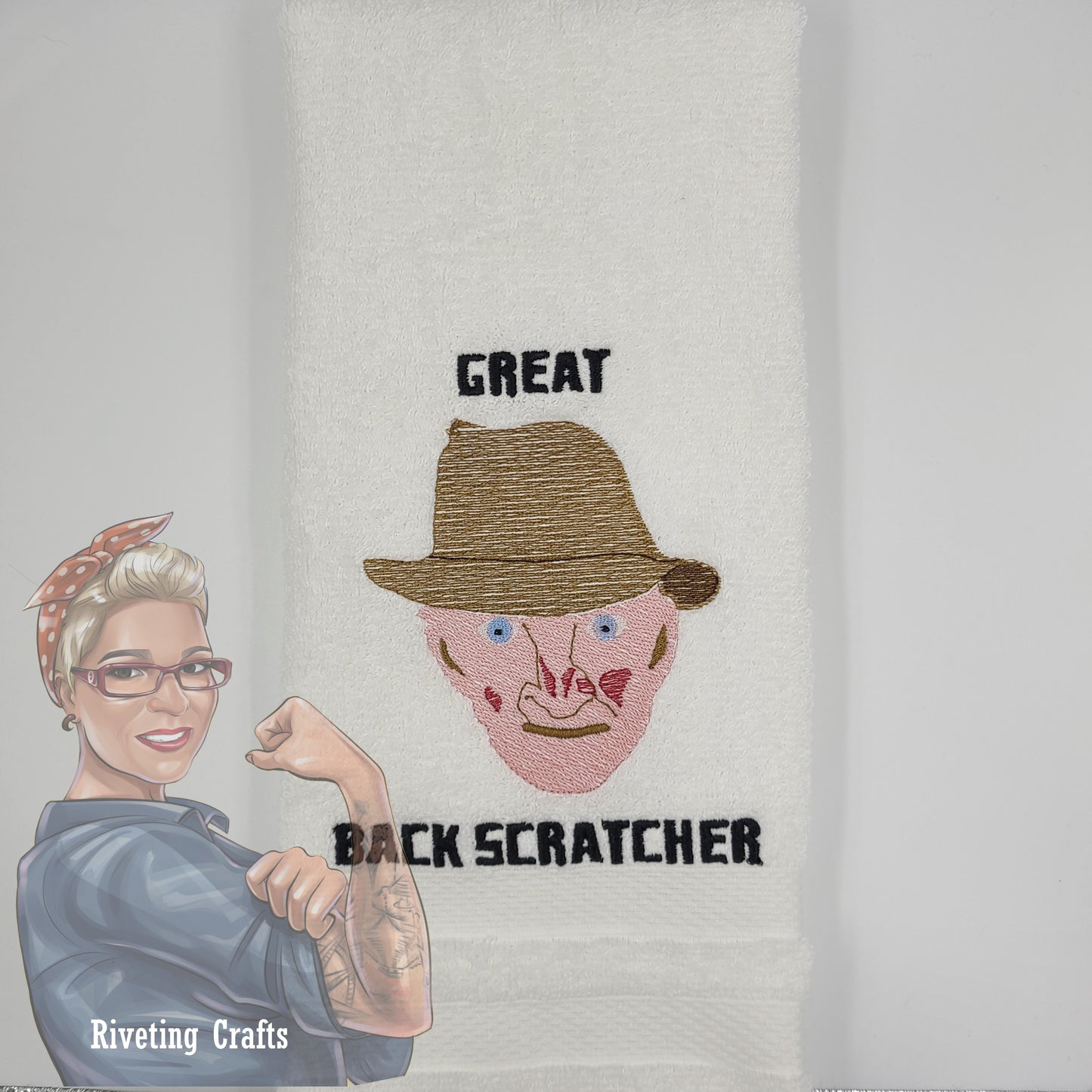 Freddy Krueger Back Scratcher Hand Towel