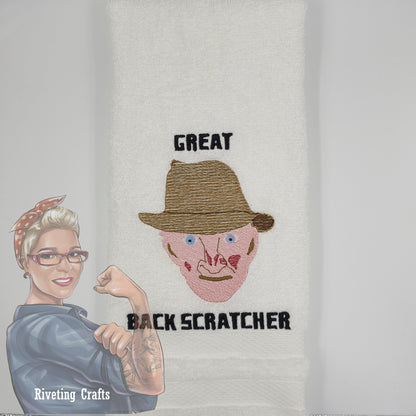 Freddy Krueger Back Scratcher Hand Towel