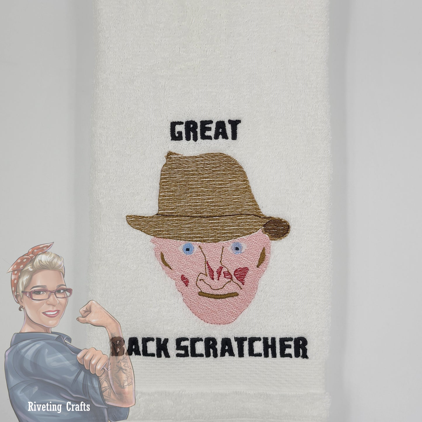 Freddy Krueger Back Scratcher Hand Towel