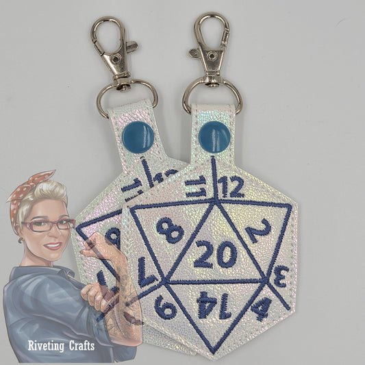 D20 D&D DnD Keychain