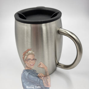 Stainless Steel 14oz Round Coffee Mug