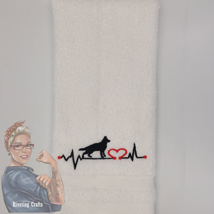 Animal Heartbeat Hand Towel